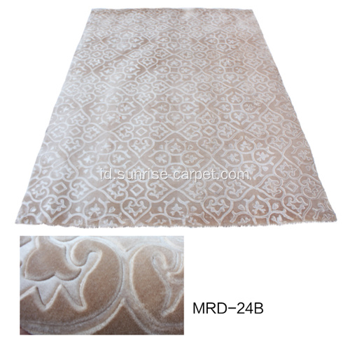 Wall to Wall Embossing Mink Carpet